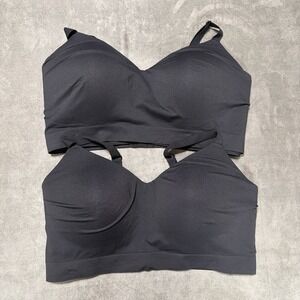 Truekind By Shapermint Supportive Comfort Wireless Shaping Bra 4XL Black Lot